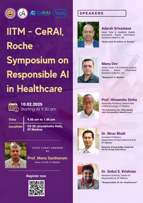 IITM-CeRAI-Roche Symposium on Responsible AI in Healthcare