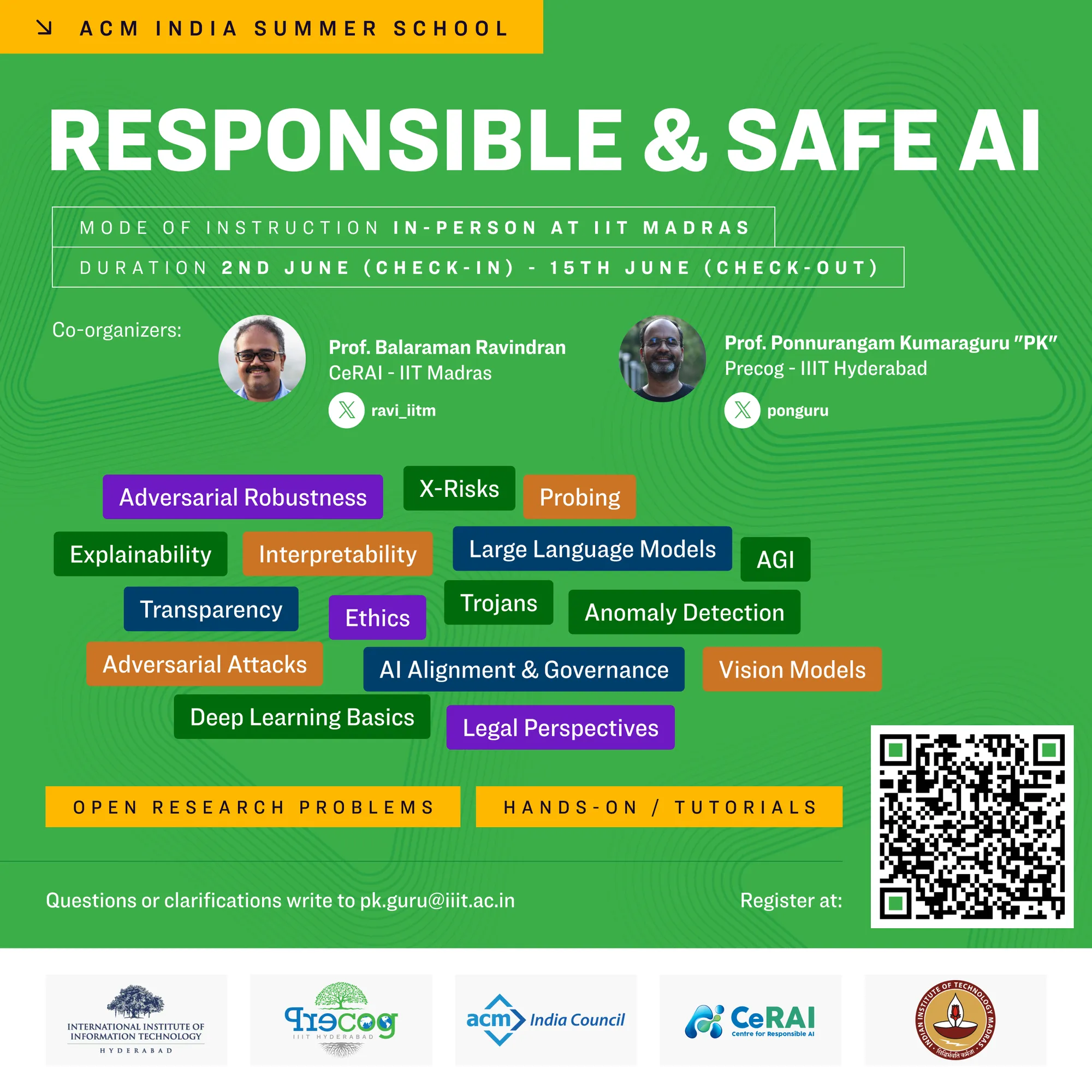 ACM India Summer School on Responsible & Safe AI