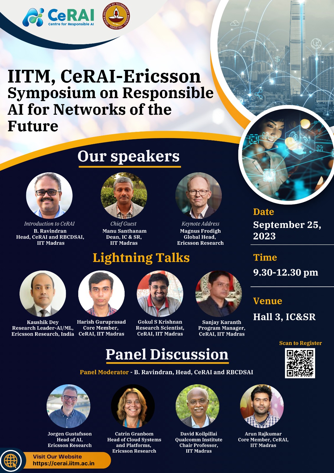 IITM-CeRAI-Ericsson Symposium on AI for Networks of the Future