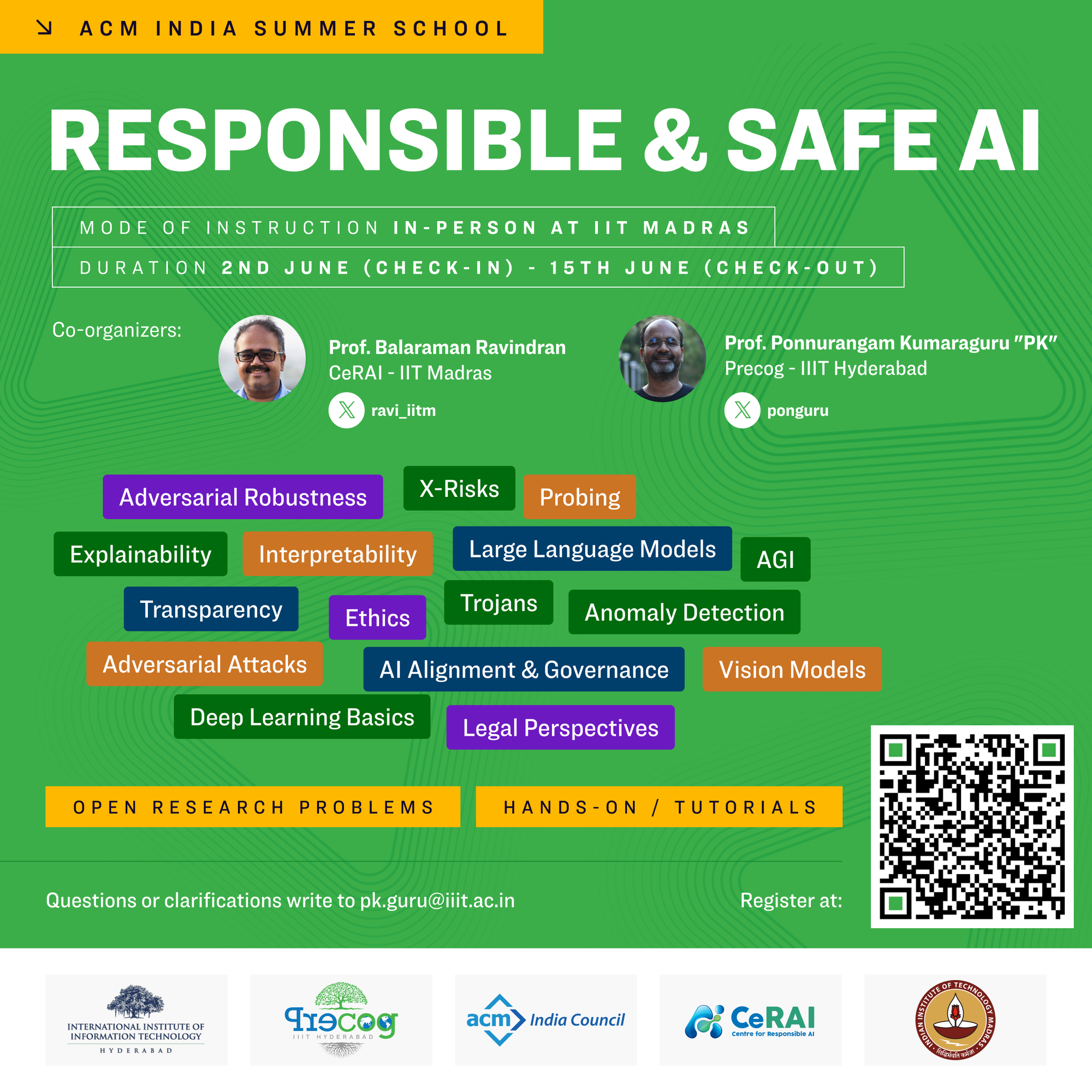 ACM India Summer School on Responsible & Safe AI